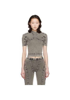 KNWLS Black Scuba Top