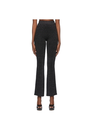 GCDS Black Viscose Lounge Pants