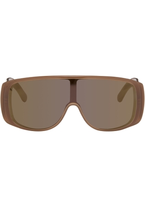 MM6 Maison Margiela Brown Mask Sunglasses