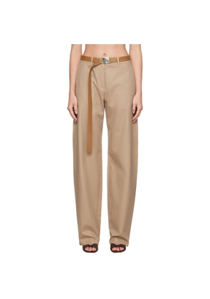 Max Mara Beige Bleu Trousers