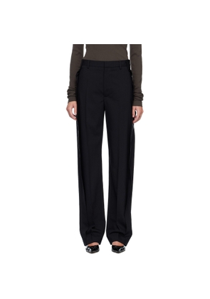 MM6 Maison Margiela Black Fluid Wool Tailoring Trousers