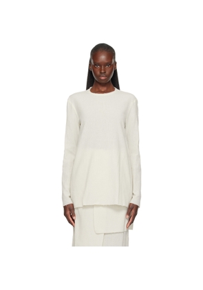 Lauren Manoogian Off-White Raw Apron Top