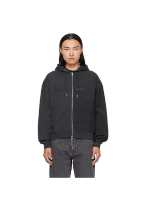 Dime Black Reverse French Terry Zip Hoodie