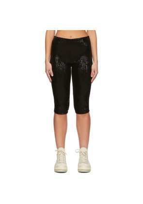 We11done Black Sequin Shorts