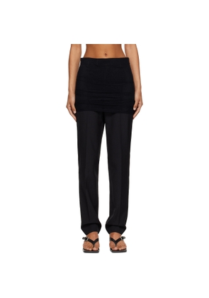 MM6 Maison Margiela Black Light Wool Blend Trousers