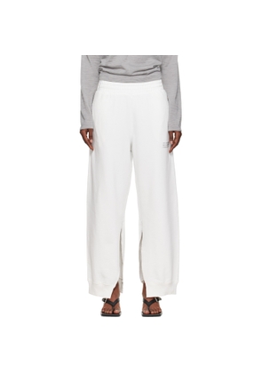 MM6 Maison Margiela Off-White Cotton Sweatpants