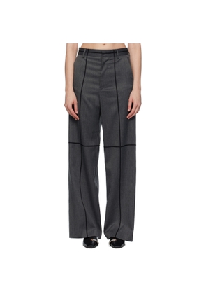 MM6 Maison Margiela Gray Tailoring Wool Trousers