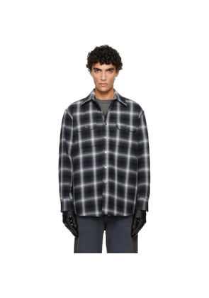 OUR LEGACY Black & White Padded Moss Shirt