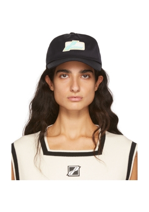 We11done Navy Logo Wappen Cap