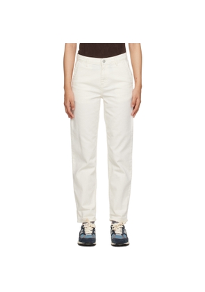 Carhartt Work In Progress White W'Pierce Jeans