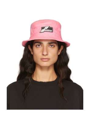 We11done Pink Denim Bucket Hat