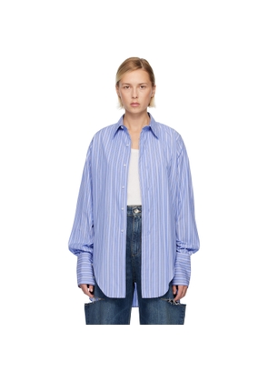 Maison Margiela Blue Cotton Shirt