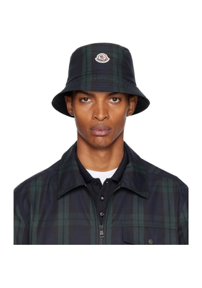 Moncler Navy & Black Reversible Bucket Hat