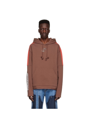 We11done Brown Cotton Hoodie