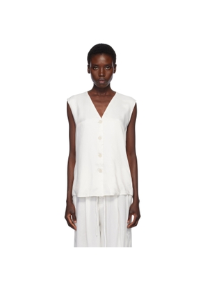 Lauren Manoogian White Sanded Vest