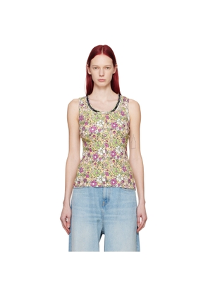 Martine Rose Multicolor Floral Tank Top