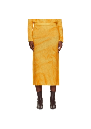 Gabriela Hearst Yellow Dorcas Midi Skirt