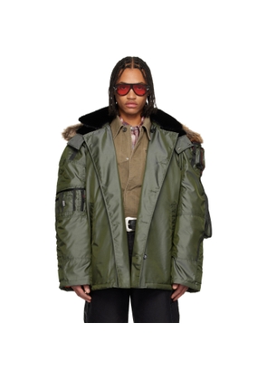 Martine Rose Gray Bumbag Coat