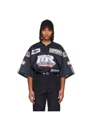 Martine Rose Gray Oversized Hockey T-shirt