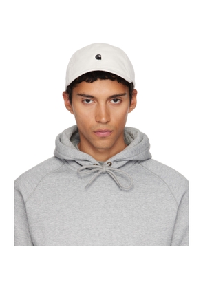 Carhartt Work In Progress White Madison Logo Cap