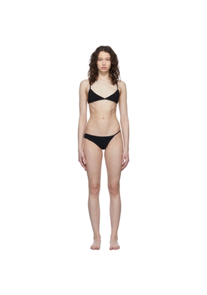 Christopher Esber Black Compact Asymmetrical Bikini