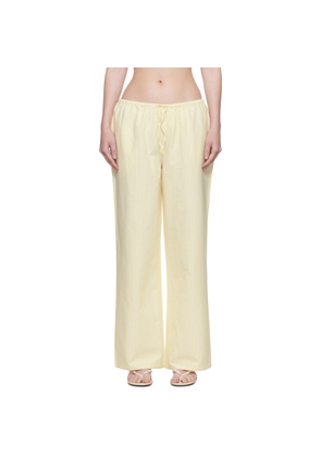 GUIZIO Yellow Stripe Lounge Pants