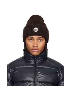 Moncler Brown Wool & Cashmere Beanie