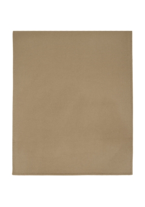 La Collection Taupe Wool Cashmere Julie Scarf