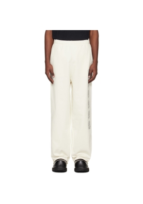 VETEMENTS Off-White Biker Cross Stripe Sweatpants