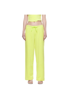 GUIZIO Green Dani Terry Lounge Pants