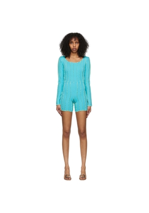 Helenamanzano SSENSE Exclusive Blue Carmen Jumpsuit