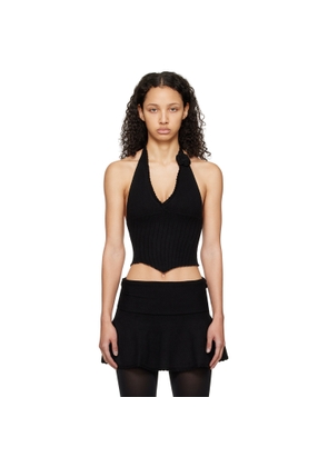 GUIZIO Black Alacant Tank Top