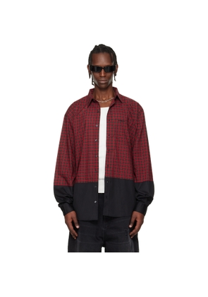 VETEMENTS Red Split Shirt