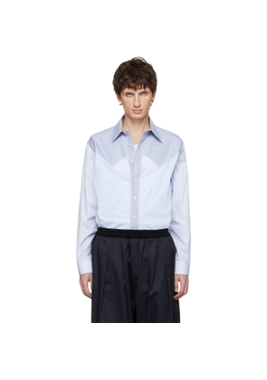Maison Margiela Blue Paneled Shirt