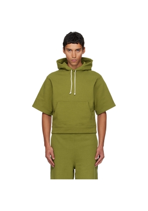 Veneda Carter SSENSE Exclusive Green Short Sleeve Hoodie