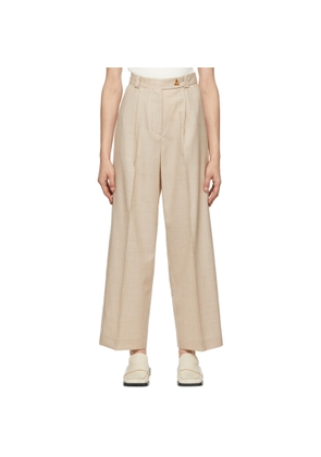 AERON Beige Manuela Trousers