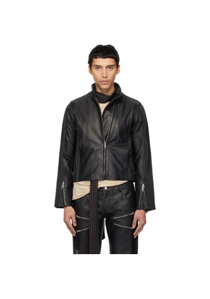 Deadwood Black Monza Leather Jacket