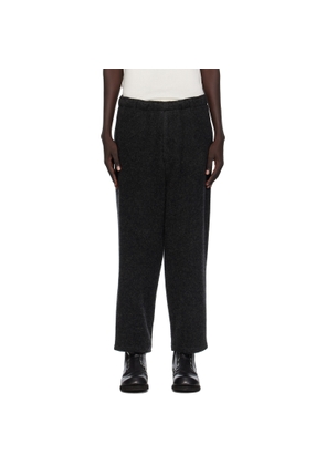 Y's For Men Gray Herringbone Elastic Trousers