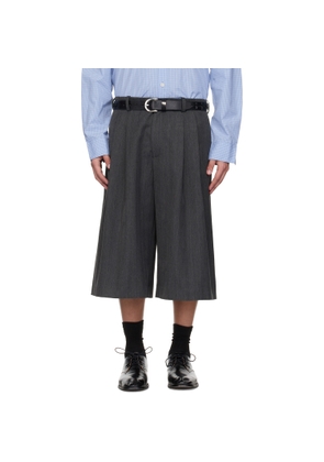 OUR LEGACY Gray Split Shorts