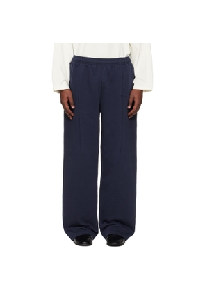VETEMENTS Navy Cut Sweatpants
