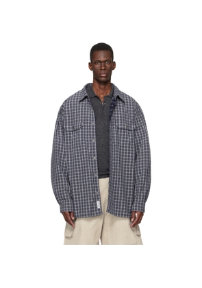 Maison Margiela Blue Padded Reversible Shirt