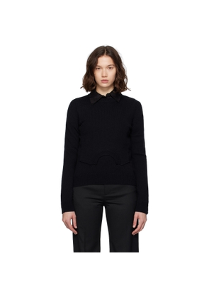 MM6 Maison Margiela Black Wool Sweater