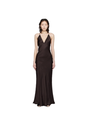 ANINE BING Brown Laurel Maxi Dress