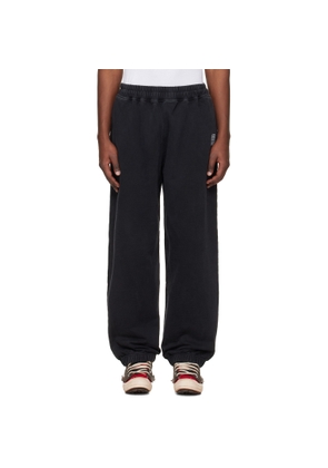 VETEMENTS Black Biker Cross Logo Sweatpants