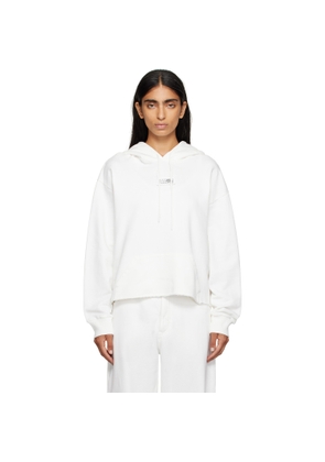 MM6 Maison Margiela White Logo Patch Hoodie