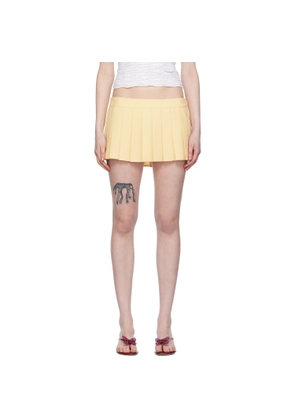 GUIZIO Yellow Fairfield Miniskirt