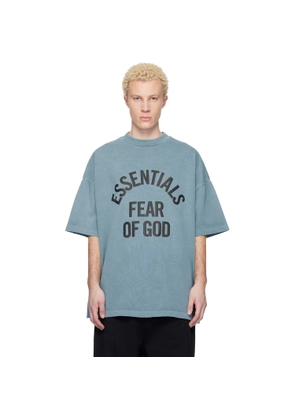 Fear of God ESSENTIALS Blue Campus 90s Short Sleeve T-shirt