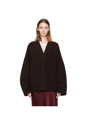 Lauren Manoogian Burgundy Double Face Cardigan