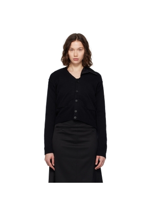 MM6 Maison Margiela Black Wool Cardigan