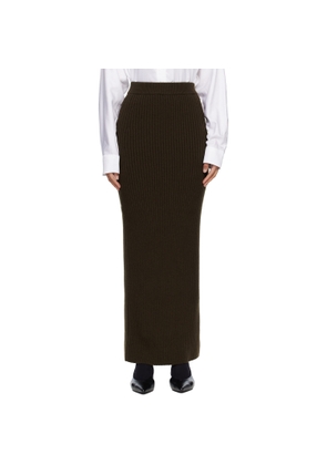 Max Mara Green Boris Maxi Skirt